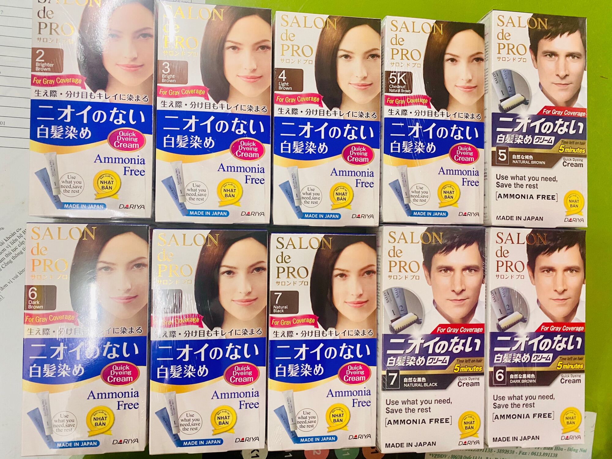 Kem Nhuộm Tóc Phủ Bạc Salon De Pro MCA6 (Màu Nâu Đen)