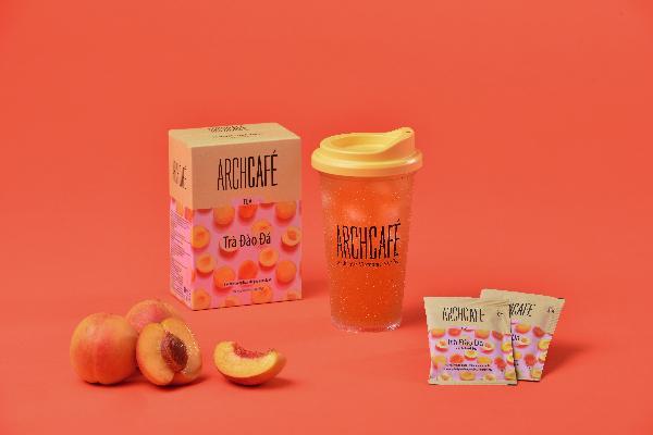 TRÀ ĐÀO ĐÁ ARCHCAFE  HỘP 240G (12GOI *20G)