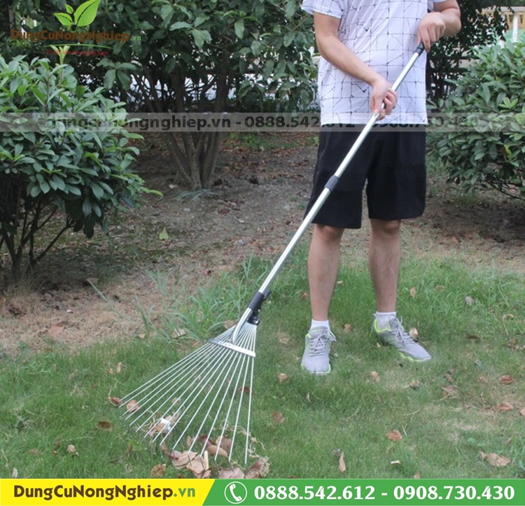 Cào lá cào rác xếp gọn 15 răng thép