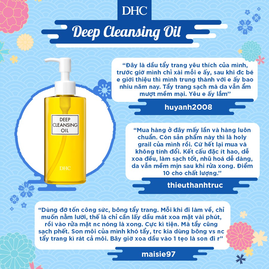 Dầu Tẩy trang DHC Deep Cleansing Oil [Full 200ml]