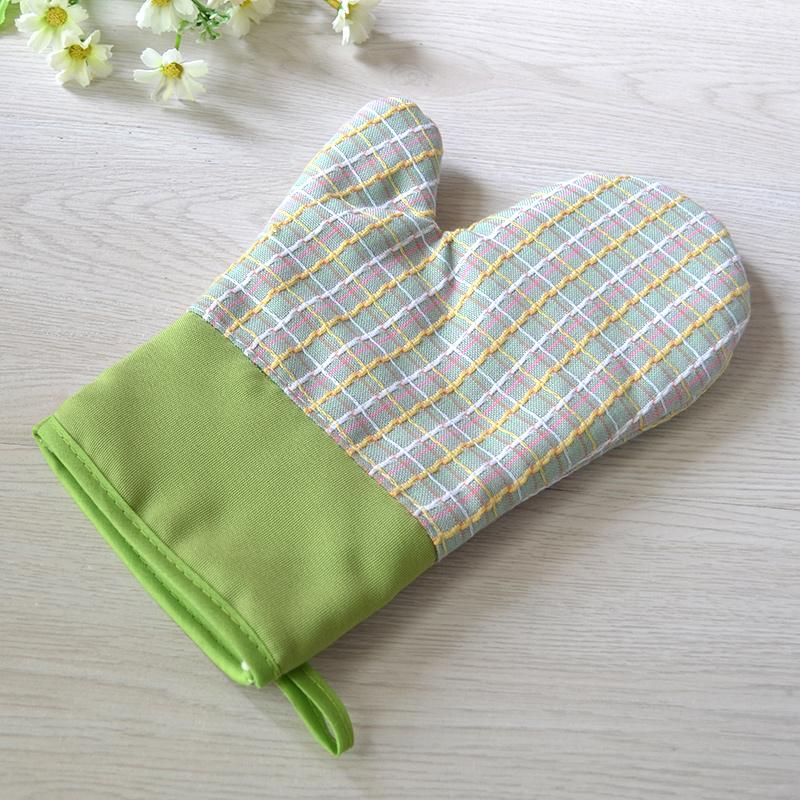 Thêu Hoa Ô Nhỏ Lò Vi Sóng Lò Nướng, Cách Nhiệt, Găng Tay Dày Cách Nhiệt Chống Nóng 100% Cotton Găng Tay