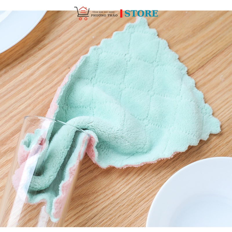 [RẺ VÔ ĐỊCH] SÉT KHĂN LAU CHÙI 2 MẶT SIÊU THẤM HÚT ĐA NĂNG