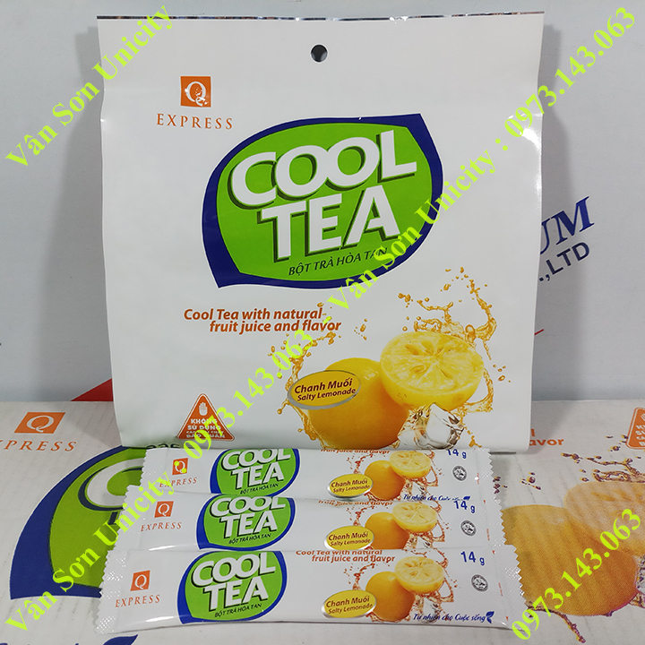 Trà Chanh Muối Trần Quang 336g 24 gói dài 14g Cool Tea Salty Lemonade