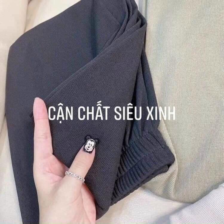 Quần Culottes suông len tăm