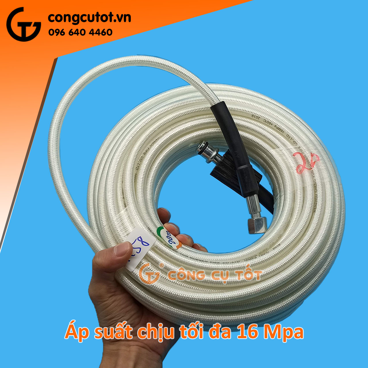 Dây rửa xe áp lực ren 22mm-14mm