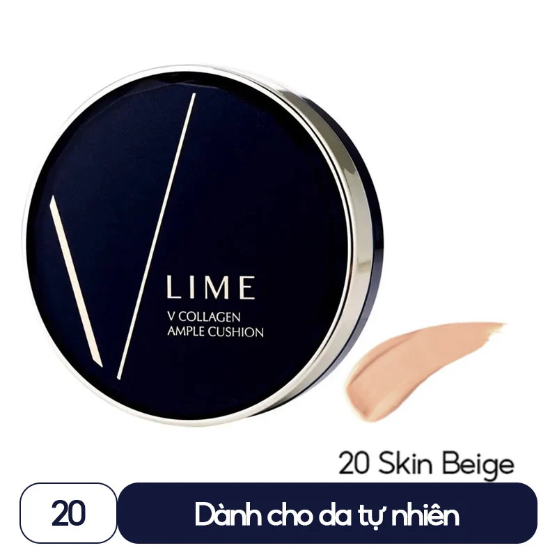 Phấn nước dưỡng ẩm cho da lime v collagen ample cushion spf50+/pa+++ 20g