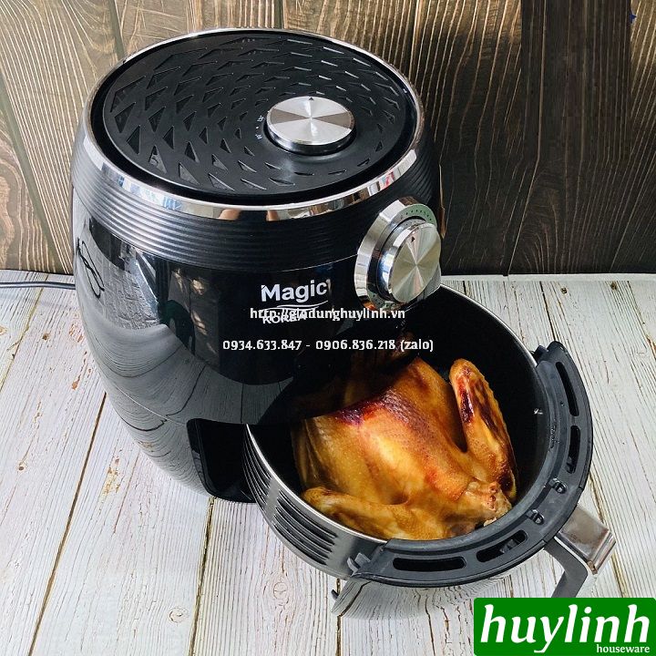 [HCM]Nồi chiên không dầu Magic Korea A-802 - 4.6 lít [Đỏ - Đen]