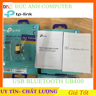 USB Bluetooth  USB Bluetooth TPLINK 4.0 UB400 - Kết Nối Bluetooth Nhanh Hơn - Chính Hãng Bảo Hành 1 Năm