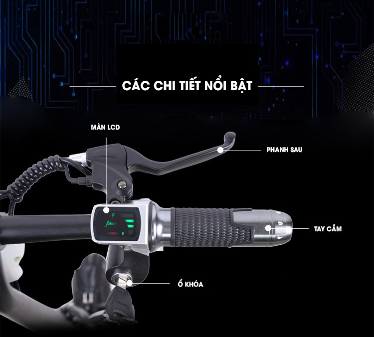 Xe đạp điện gấp gọn adiman A1