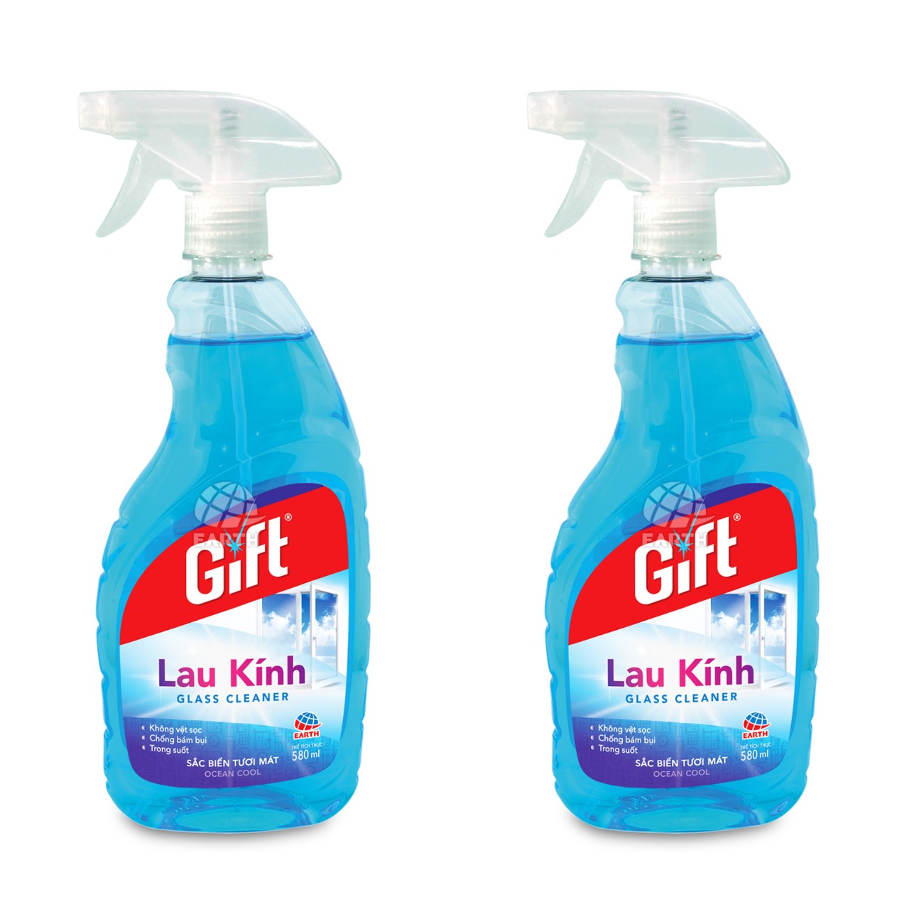 Combo Nước lau kính Gift Sắc Biển 540ml