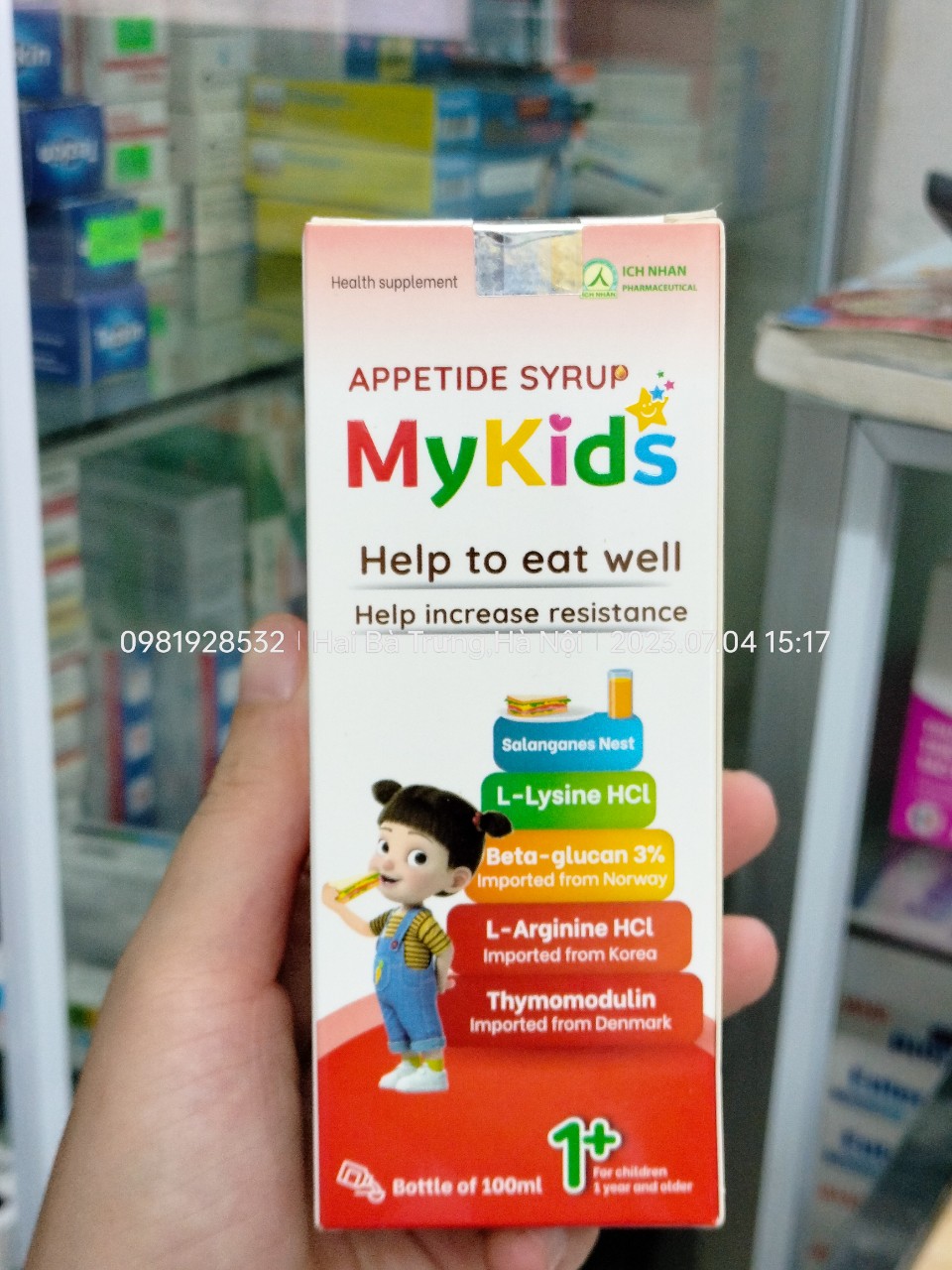 Siro ăn ngon Mykids dạng lọ 100ml