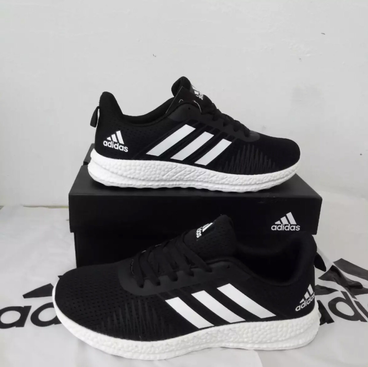 GIÀY XỊN ADIDAS Đen CLASSI - GIÀY CHẠY BỘ NAM NỮ