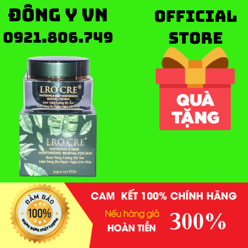 [HCM][Tặng kèm mặt nạ dưỡng trắng da]Kem dưỡng trắng da mặt trà xanh dịu nhẹ Lro’cre - Kem Cung Cấp Độ Ẩm Trà Xanh Dịu Nhẹ Lrocre - Đông Y VN - YY2