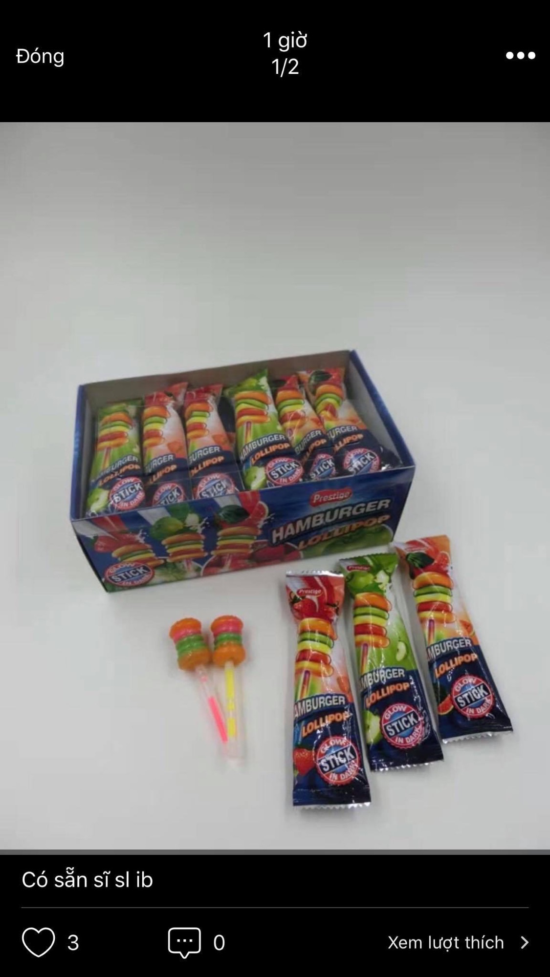 Kẹo mút xiên que BBQ Thái Lan 30 cây