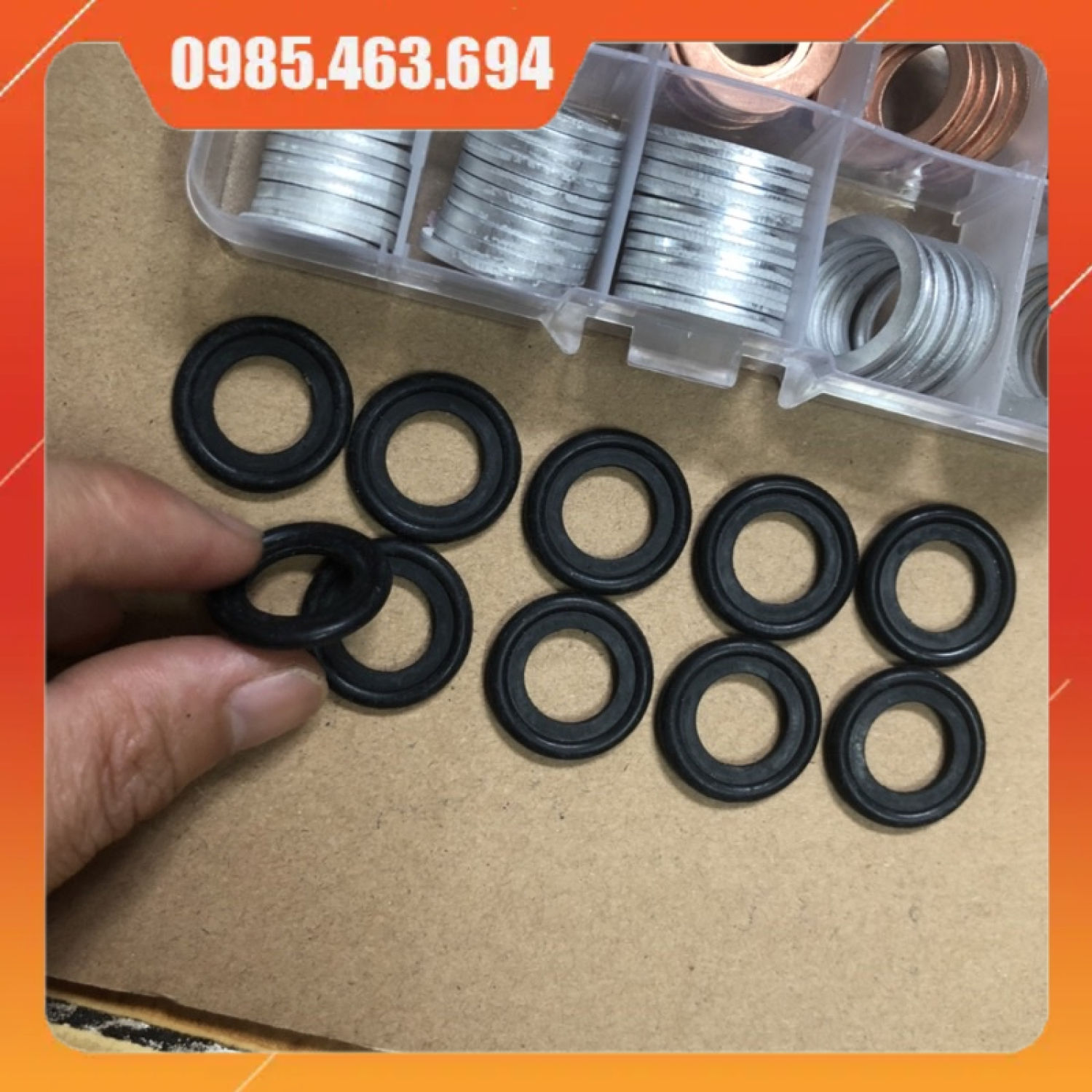 Hộp long đền ốc rốn dầu 90 chi tiết M10-M18
