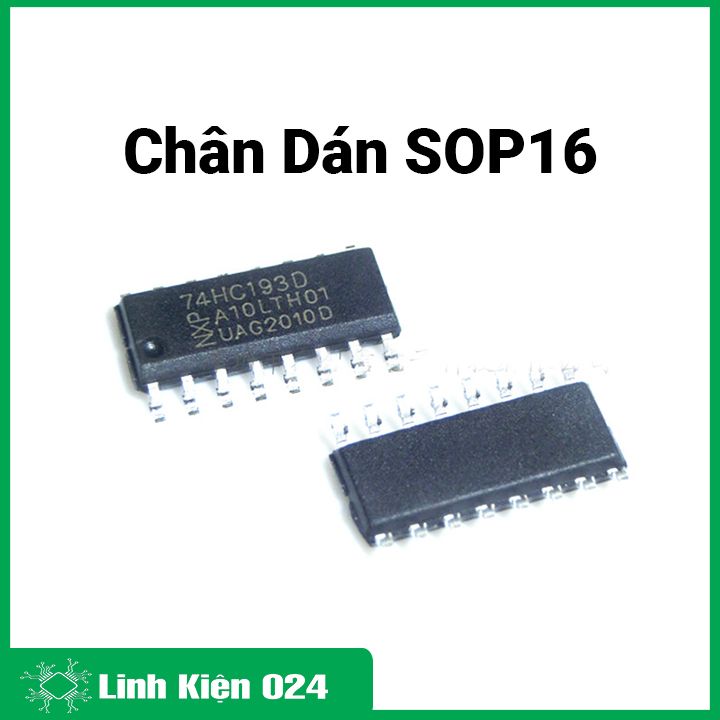 Ic 74hc193 dip16 / sop16 bộ đếm lên / xuống nhị phân đồng bộ 4 bit