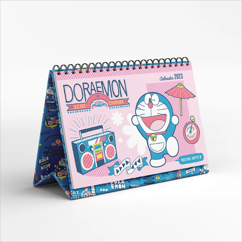 Lịch để bàn Doraemon 2023 tặng kèm sticker