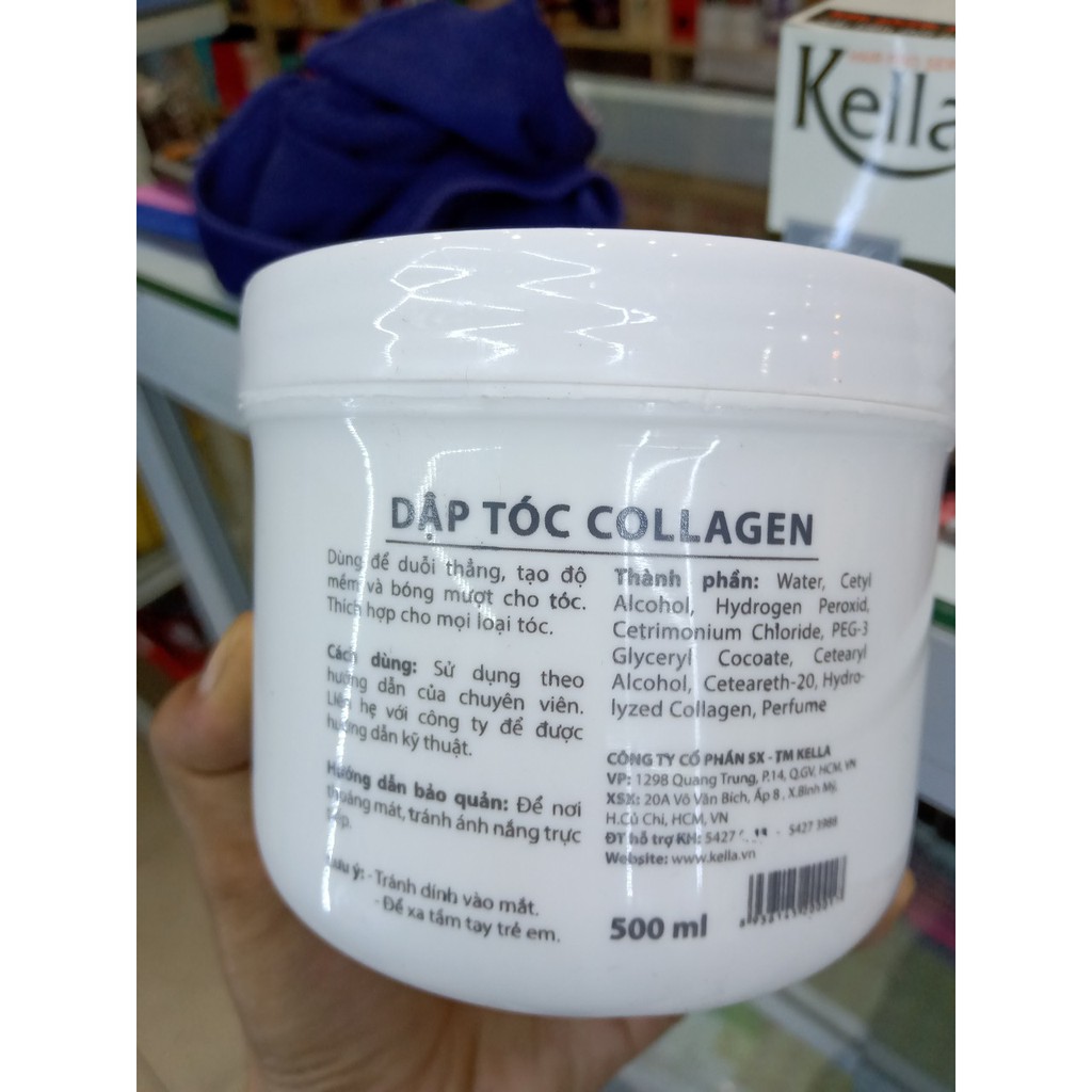 Bộ Kem Duỗi Tóc Kella Collagen - Hàng Công Ty