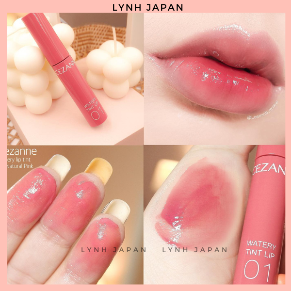 [ XẢ SỐC ] Son Tint Lì Cezanne Watery Lip Tint Nhật Bản