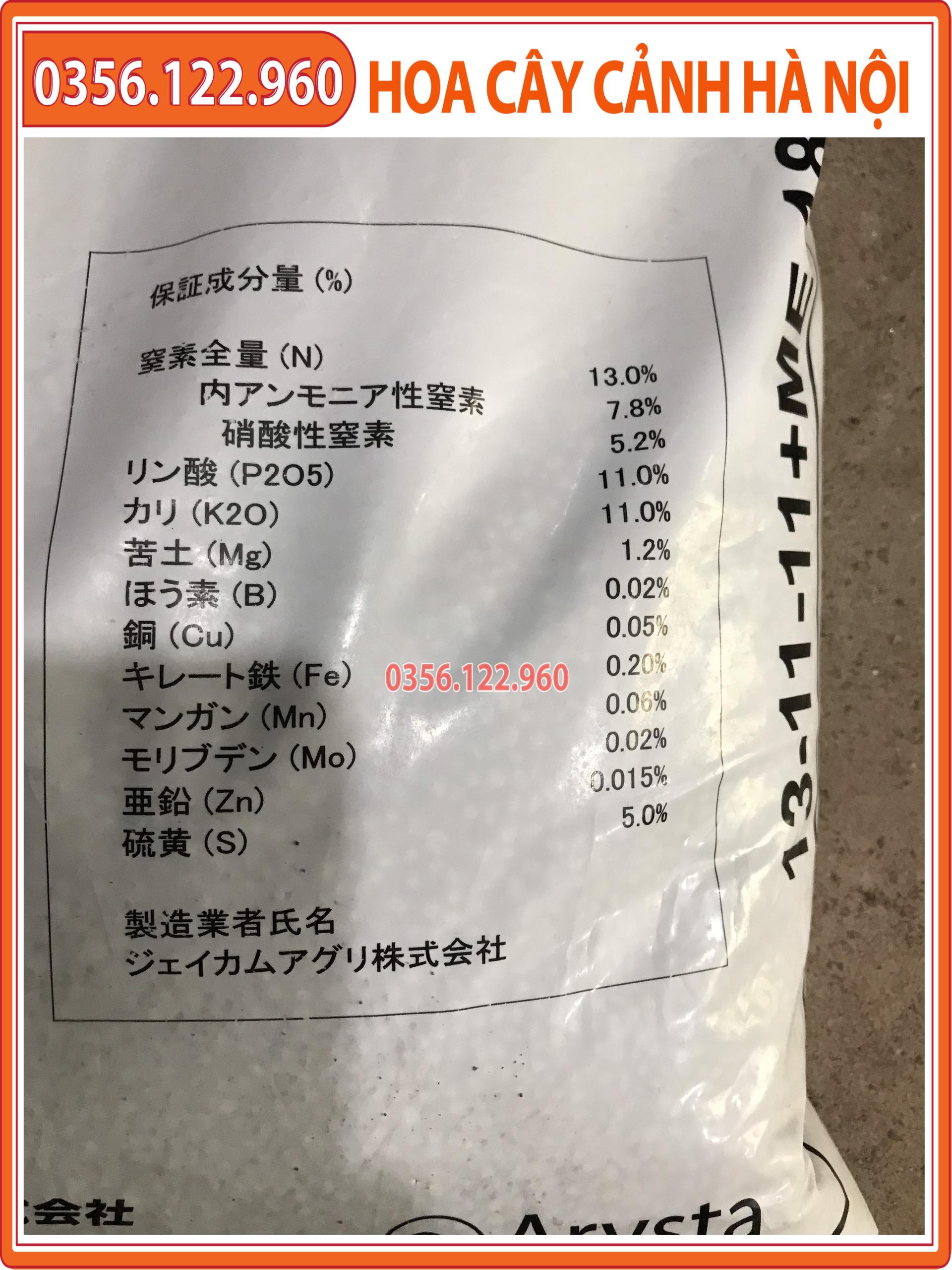 phân chì tan chậm Nhật Bản gói 1kg cao cấp