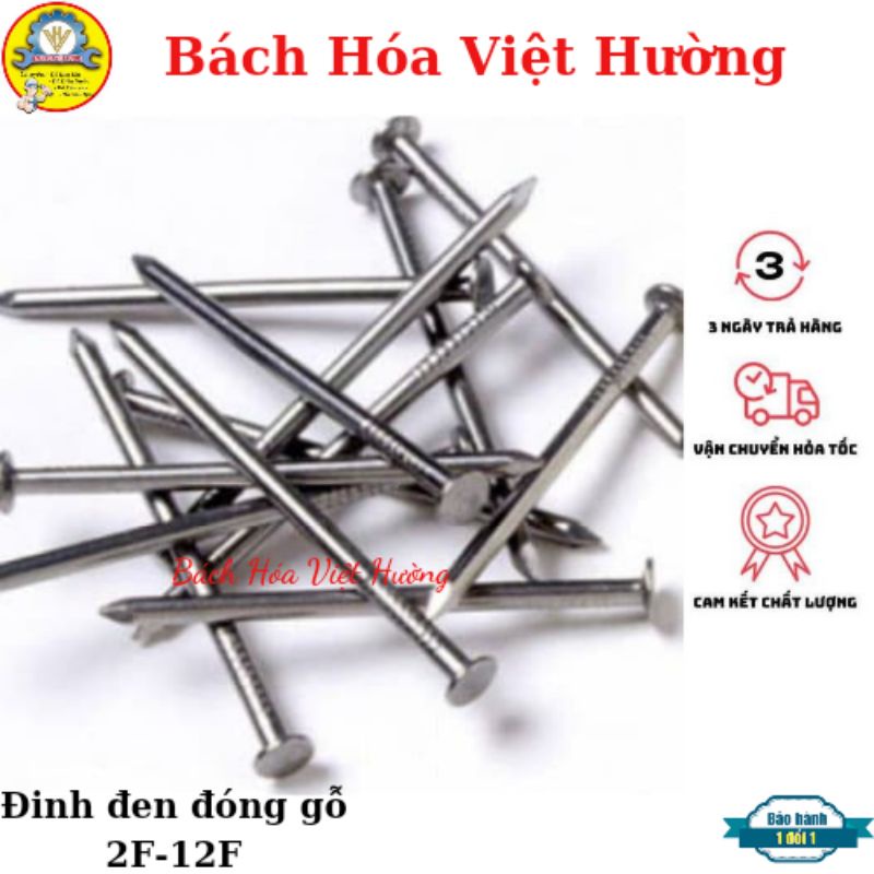 Đinh đen đóng gỗ, đinh đắt, thép đóng cốt pha đủ kích thước từ 2F đến 12F