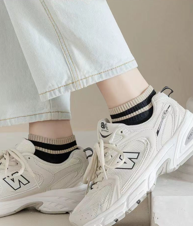 Set 10 Đôi Tất Nữ Ngắn Cổ Kẻ K1NC Siêu Đẹp