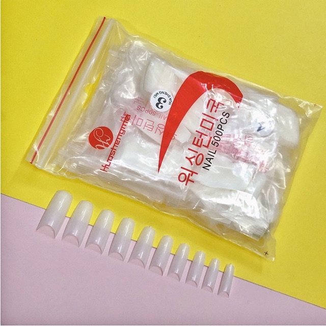 [HCM]Set 500 Móng Nối Tay form Hàn đủ size từ 0 đến 9