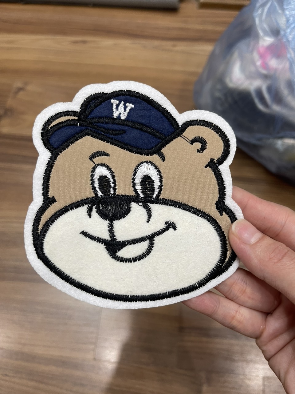 Miếng Sticker Thêu Ủi hình gấu