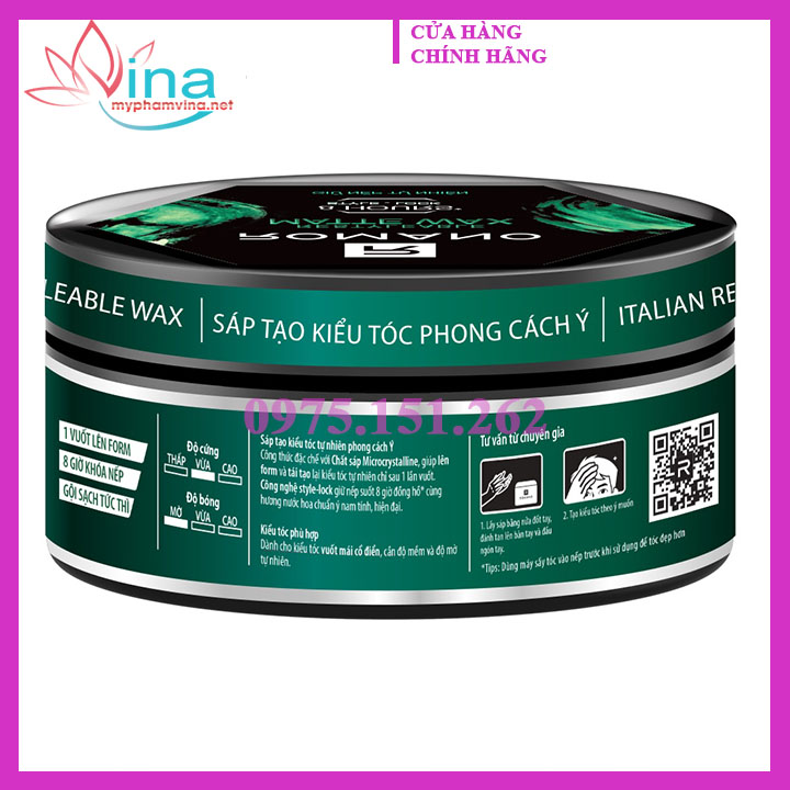[HCM]Wax Tạo Kiểu Tóc Romano 68g