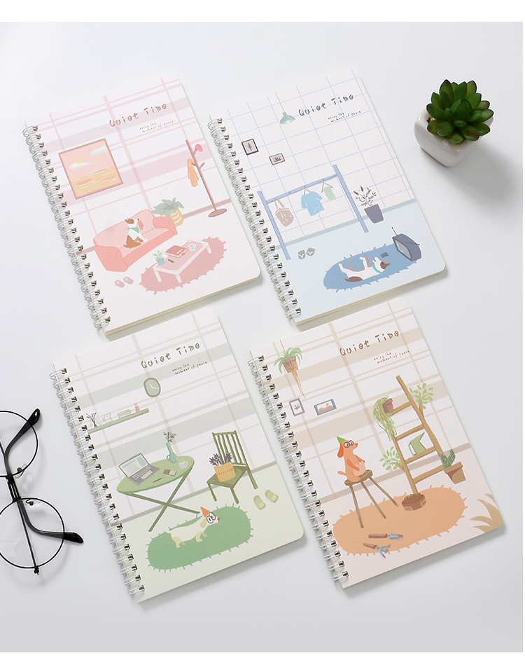 Sổ gáy xoắn A5 ( SET 4 CUỐN)