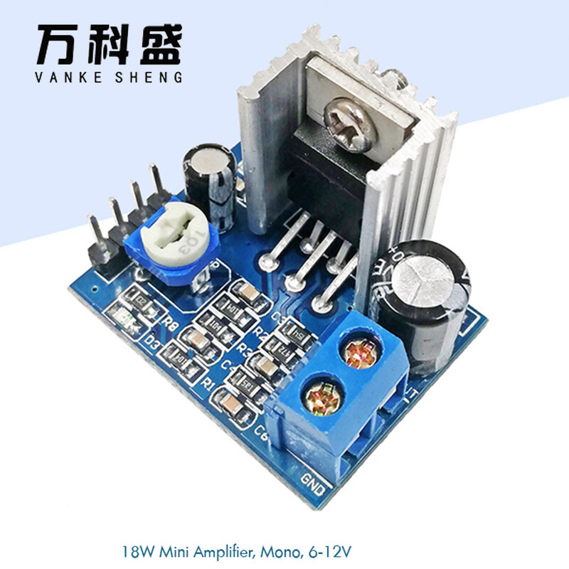 Mini Speaker Amplifier Module Mono Bluetooth Wireless Audio Amplifier Board TDA2030A Digital Amplifier Board Mono 18W 6-12V