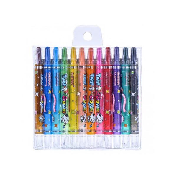 12 cây bút sáp vặn loại dài Gstar 906