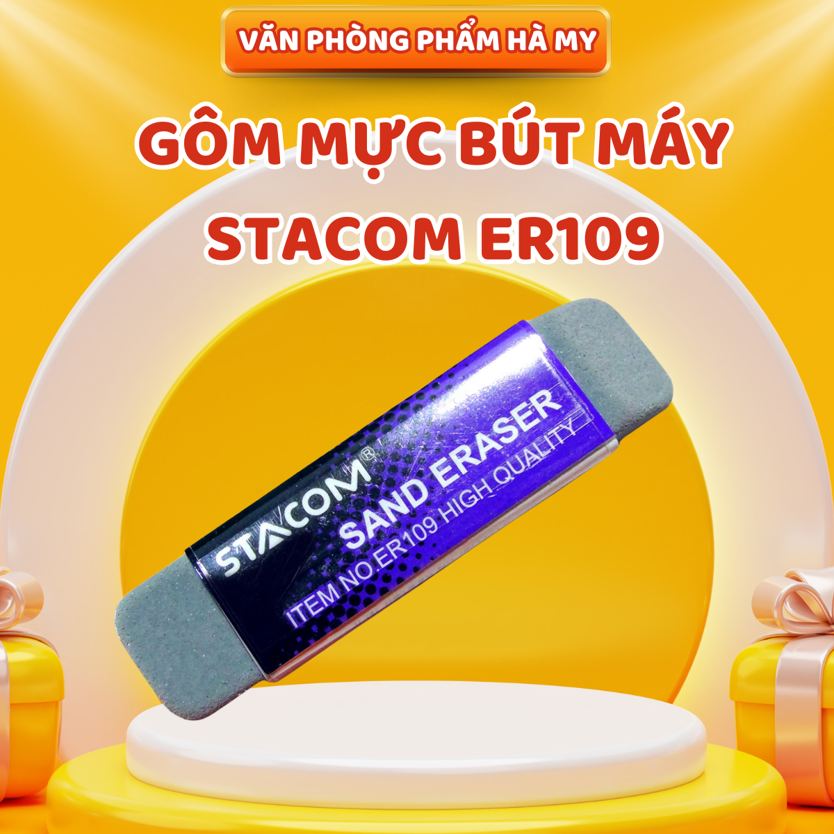 Combo 5 Cục Gôm Tẩy mực viết máy 2 đầu Stacom – ER109 Dễ cầm nắm, không độc hại