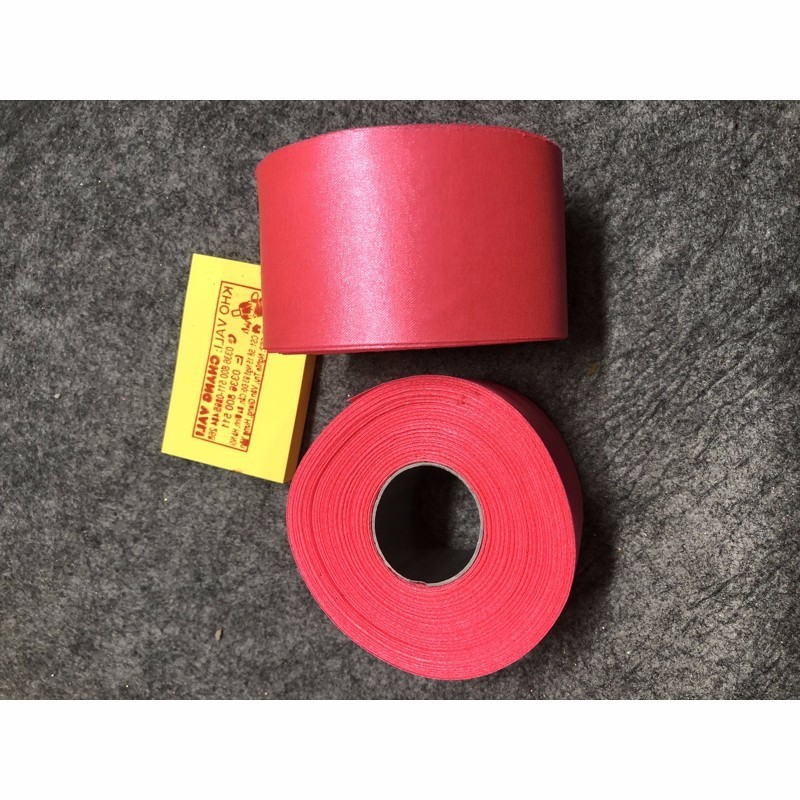Duy băng lụa 5cm dài 22m làm nơ, làm hoa duy băng
