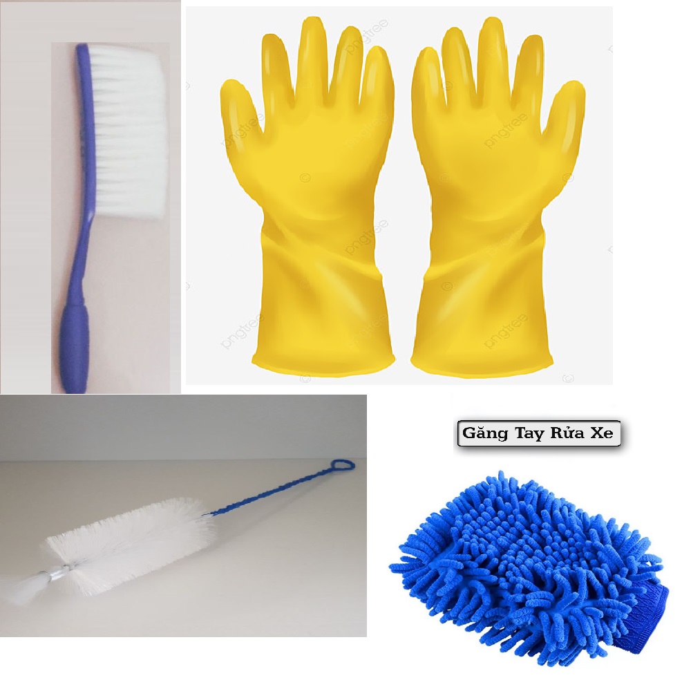 [BỘ RỬA XE ]Tron bộ dụng cụ rửa xe bao tay cao su-bao tay san hô-cọ vệ sinh đầu bò ngóc ngách xe-Bàn chà lớn- dùng để rửa xetaij nhà giá rẻ khách chọn phân loại theo nhu cầu