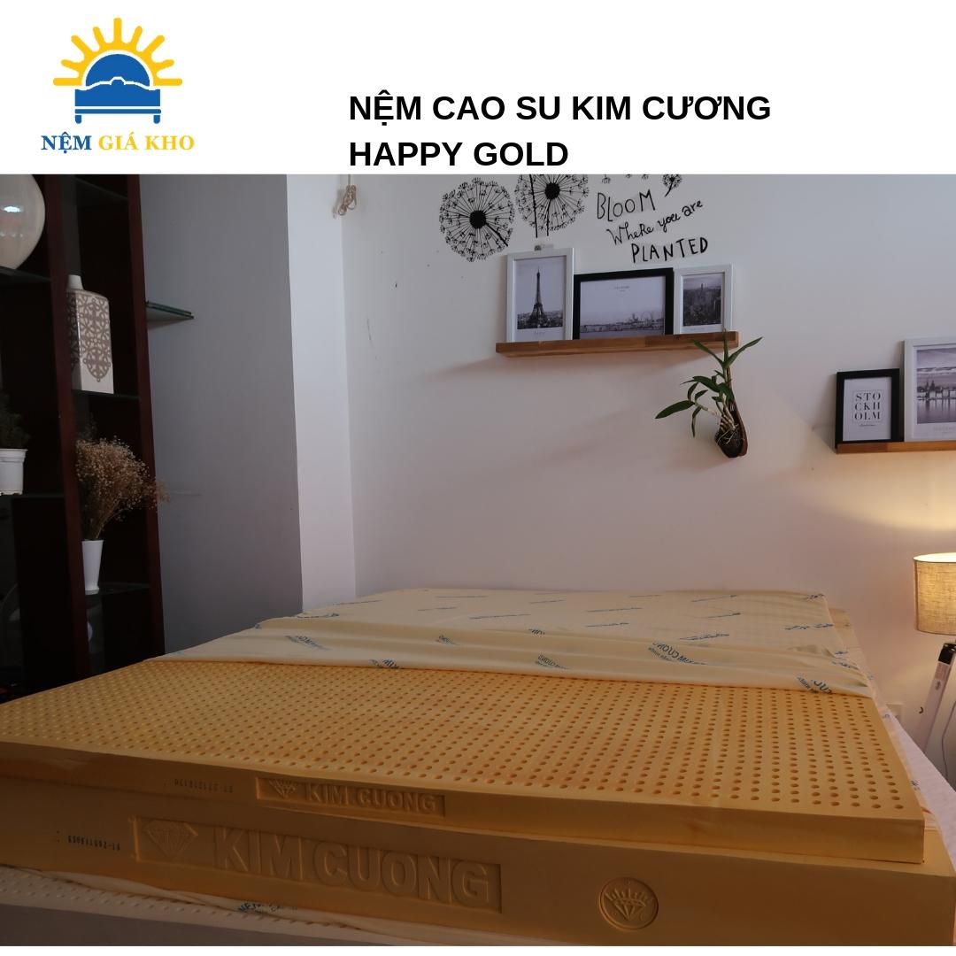 Nệm 1m8 x 2m x 15cm Cao Su Thiên Nhiên Kim Cương TẶNG1 Ga Bọc Nệm Cùng size