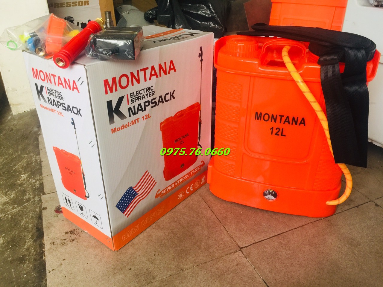 [HCM]BÌNH XỊT ĐIỆN 12L BÌNH XỊT ĐIỆN MONTALA 12 LÍT