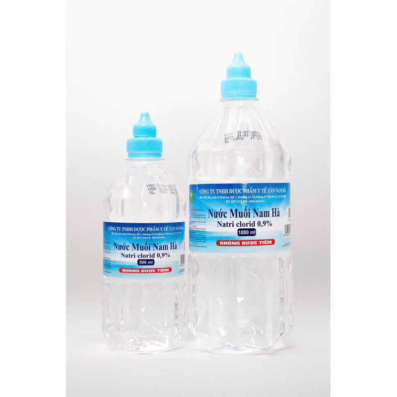 NƯỚC MUỐI SINH LÝ BIWATA 0.9% COMBO 2 CHAI 1000ML | NATRI CLORID SÚC MIỆNG RỬA MŨI VỆ SINH DA HẰNG NGÀY