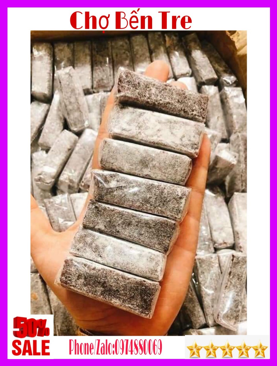 (FREESHIP) 1KG KẸO GỪNG DẺO PHẤN ( KẸO DA TRÂU) BẾN TRE- CHỢ BẾN TRE