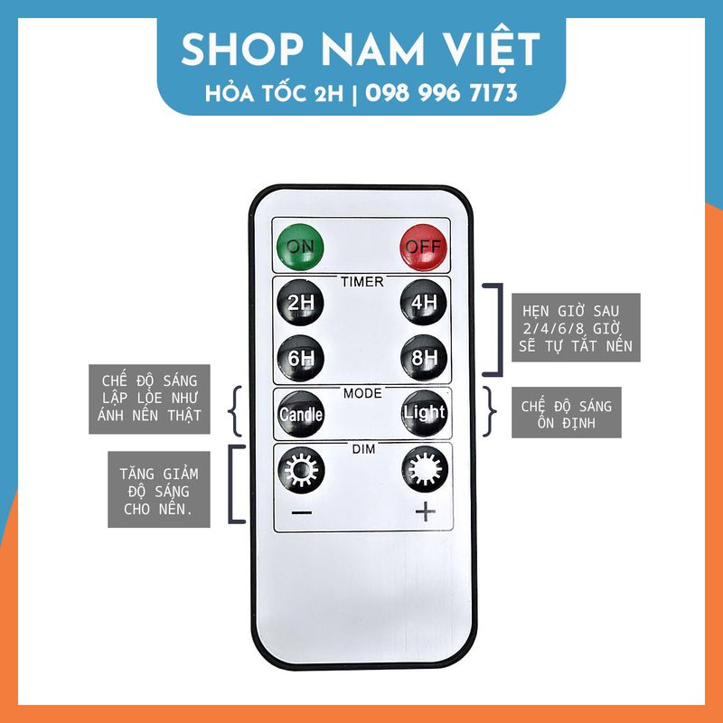 Nến Điện Tử Tim Lắc Thân Sáp Siêu Thật