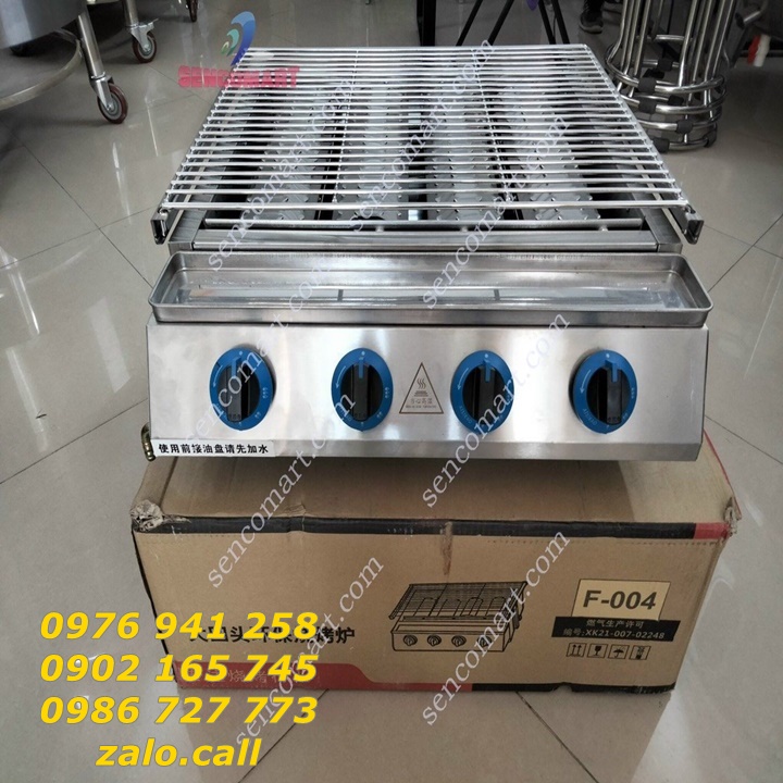 Bếp nướng hồng ngoại 4 họng đốt nhỏ chất lượng cao-giá cả lại rẻ