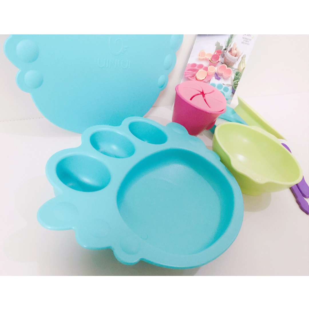 Khay ăn dặm cho bé Uinlui set 10 món - ALADDIN VINA
