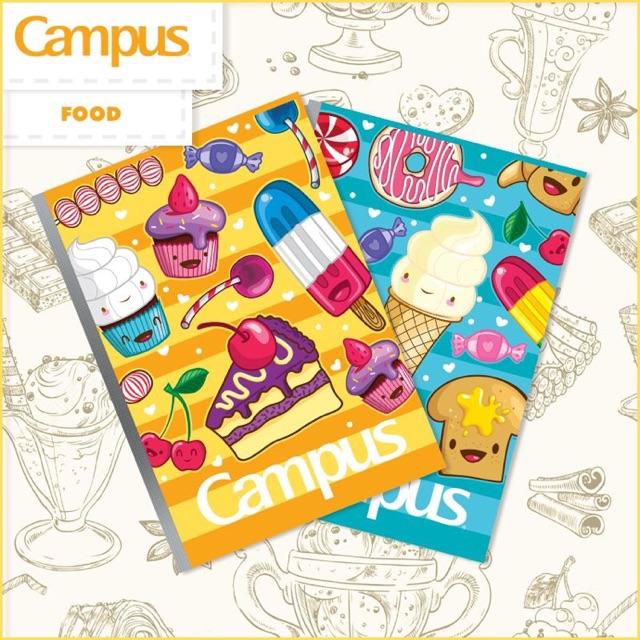 Tập 10 vở Campus Food 80 trang (Mua 10 tặng 3)