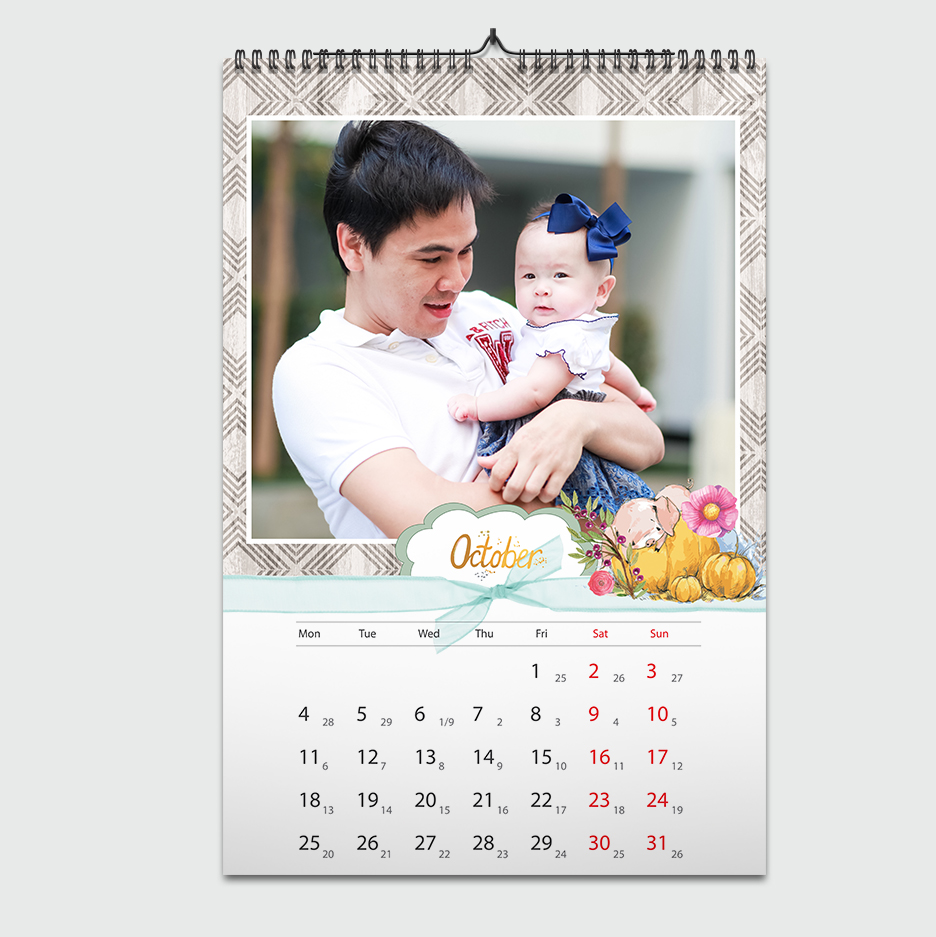 Lịch Treo Tường 13 Tờ size 30x45cm, in ảnh cá nhân hóa, trang trí nhà cửa, chào mừng năm 2025