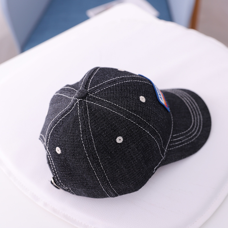nón kết nón lưỡi trai jean logo cá tính cho bé