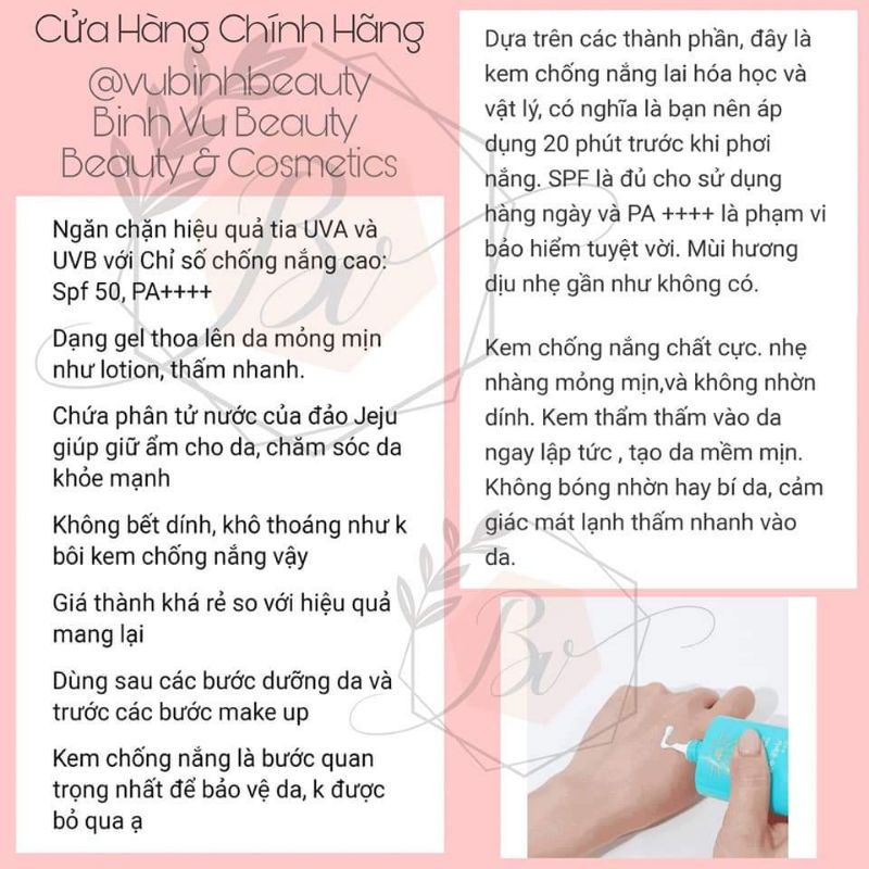 KEM CHỐNG NẮNG XANH OXYGEN WATER 60ML