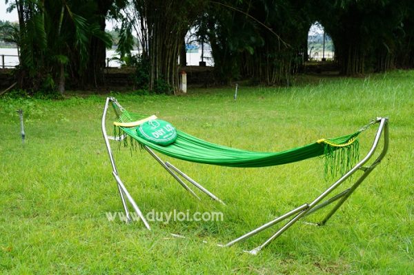 Bộ võng xếp inox Duy Lợi – Cỡ nhỏ cho người dưới 1m55