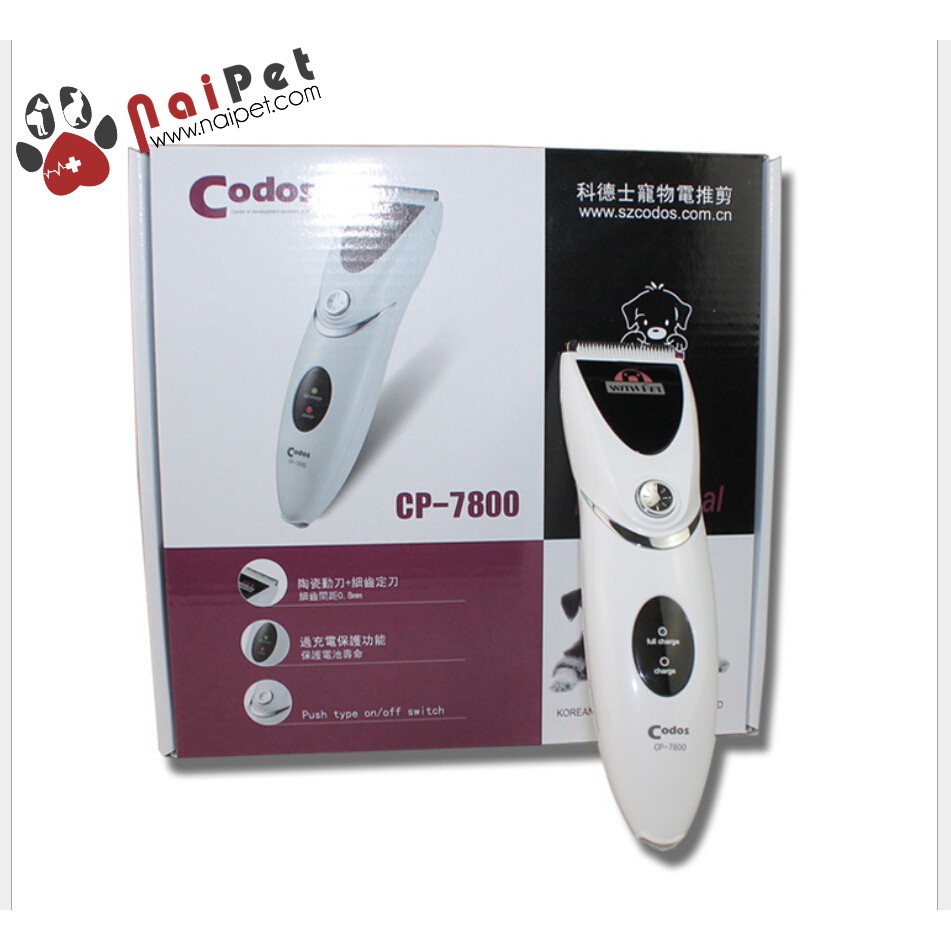 Tông Đơ Cắt Tỉa Lông Chó Mèo Codos CP 7800, độ ồn thấp
