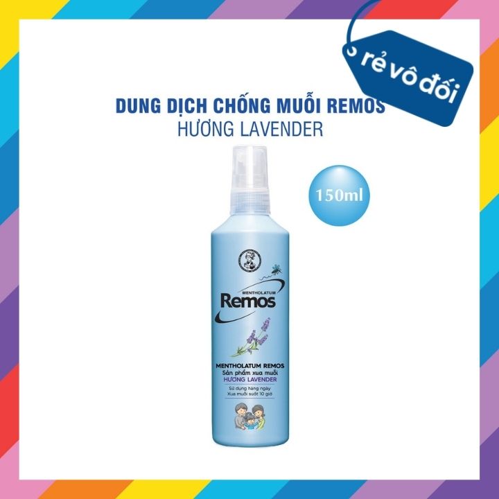 Dung dịch chống muỗi Remos hương Lavender 150ml