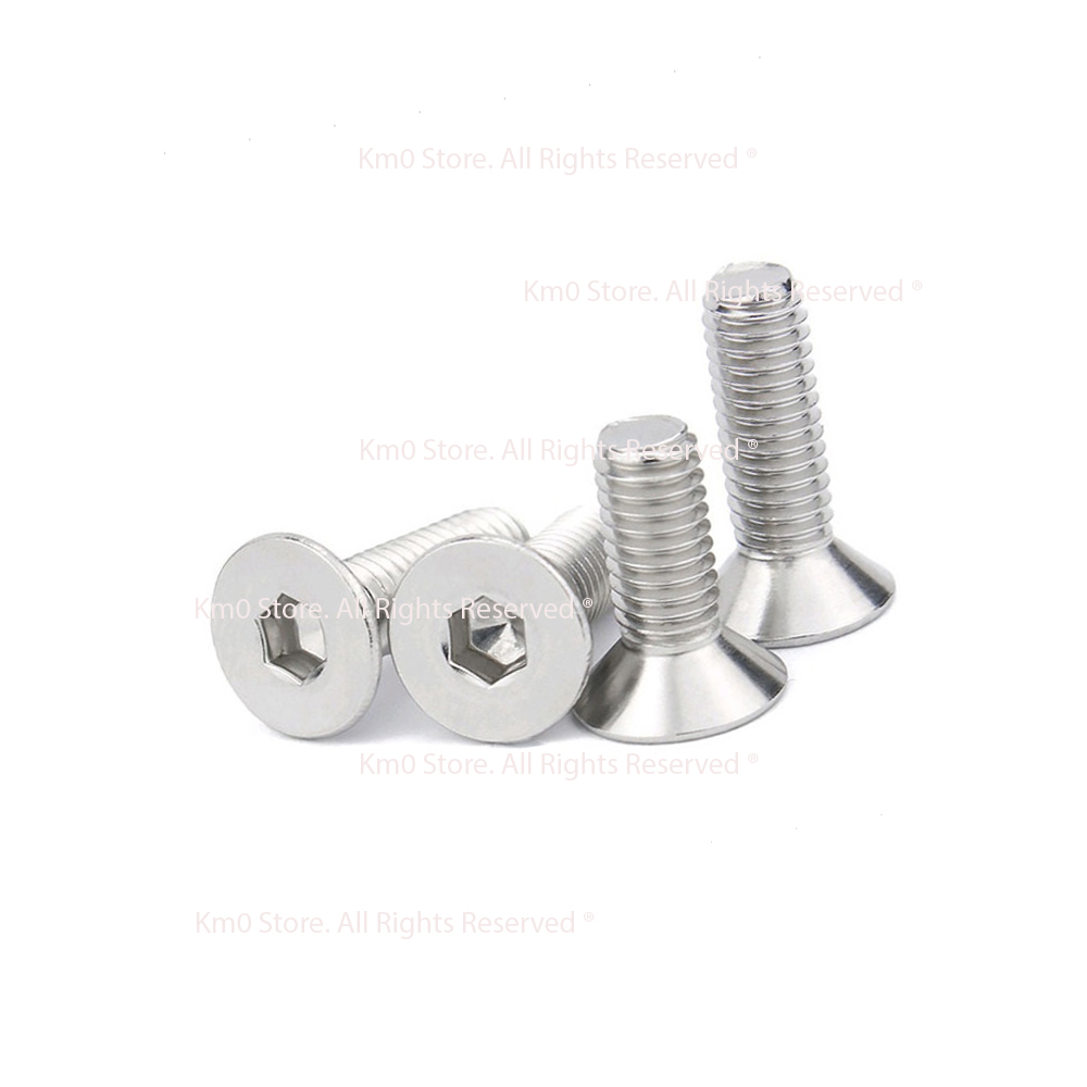 Bulon lục giác inox đầu côn chìm m5 cd1011